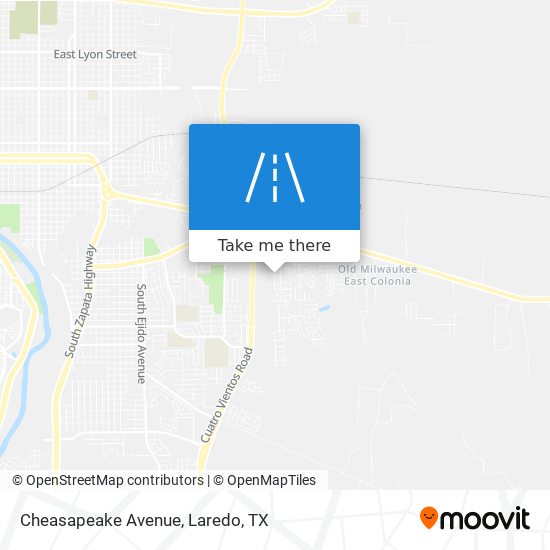 Cheasapeake Avenue map