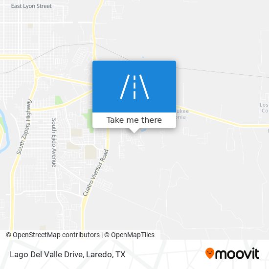 Lago Del Valle Drive map