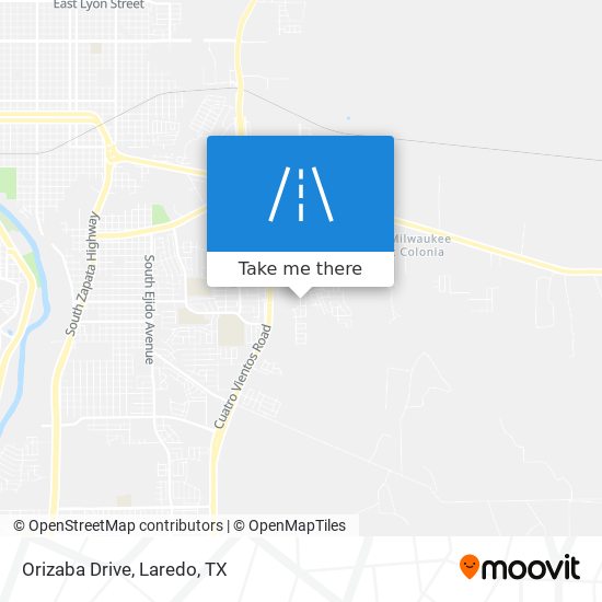 Orizaba Drive map