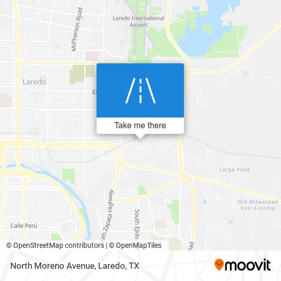 North Moreno Avenue map