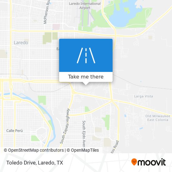 Toledo Drive map