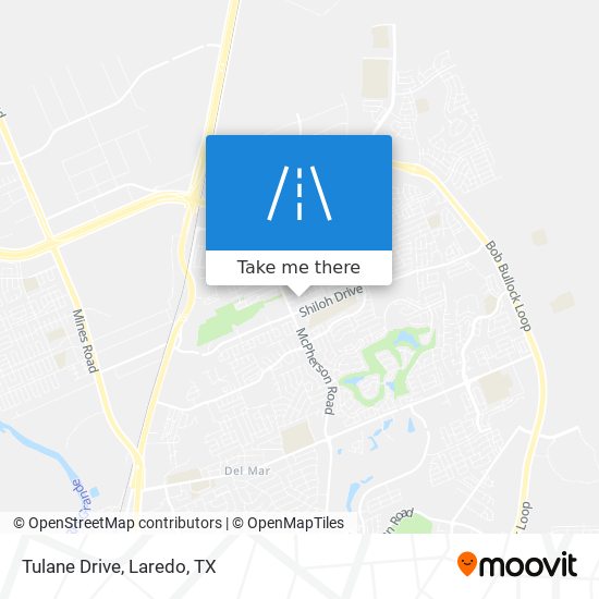 Tulane Drive map