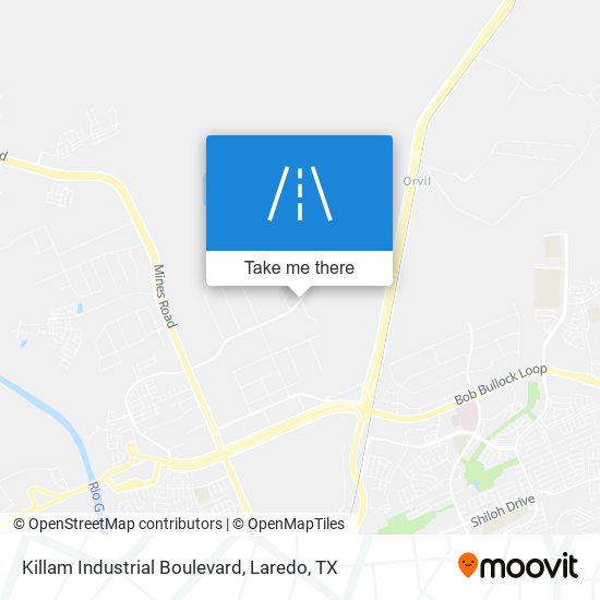 Killam Industrial Boulevard map
