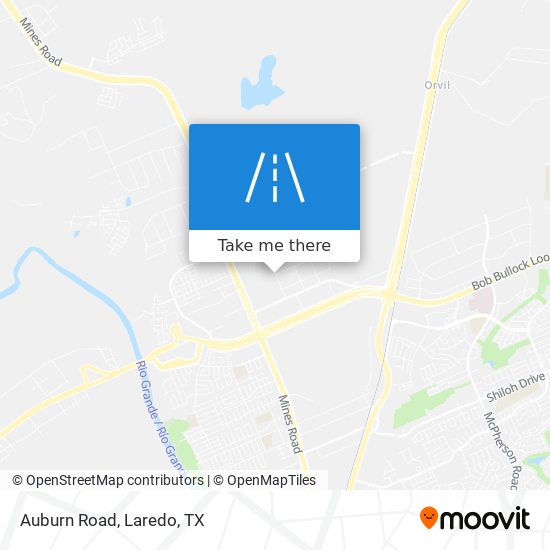 Auburn Road map