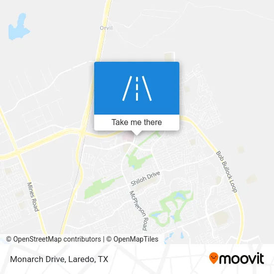 Monarch Drive map