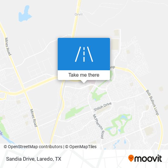 Sandia Drive map