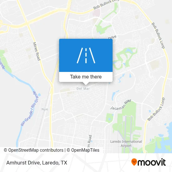 Amhurst Drive map