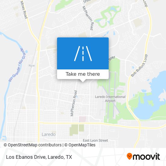 Los Ebanos Drive map