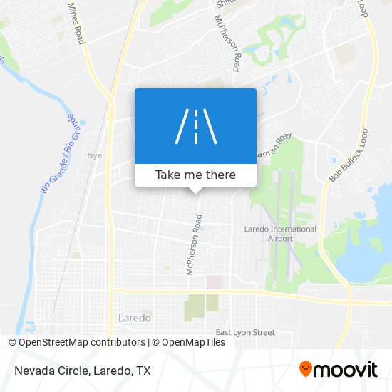 Nevada Circle map
