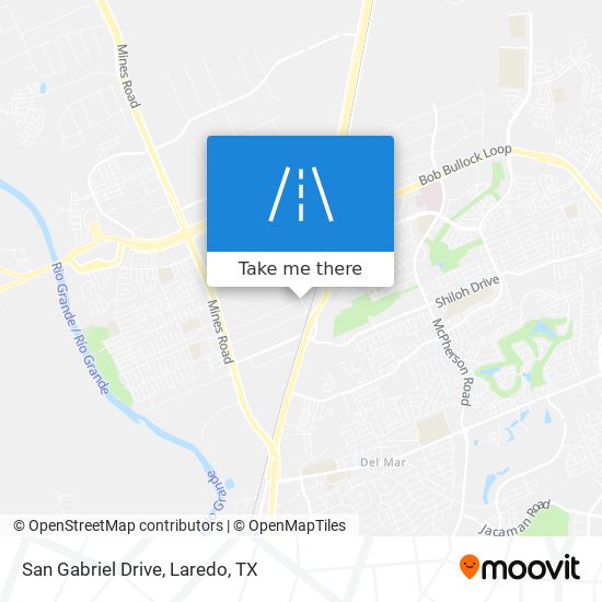 San Gabriel Drive map