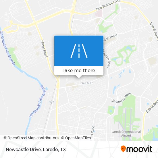 Newcastle Drive map