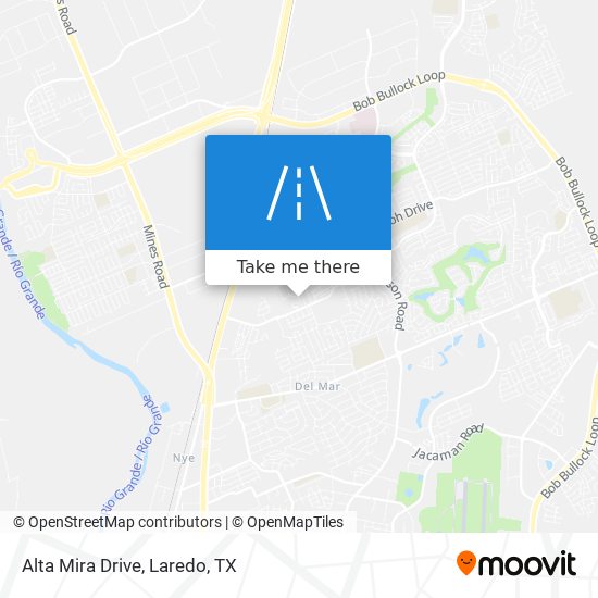 Alta Mira Drive map