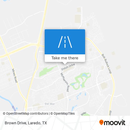 Brown Drive map