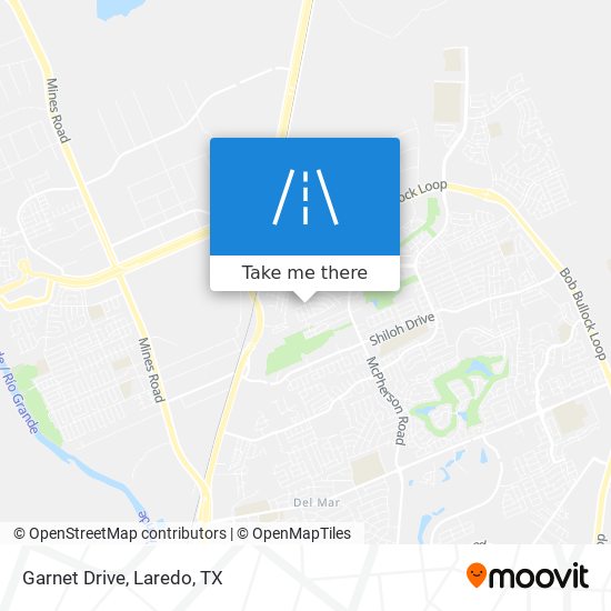 Garnet Drive map