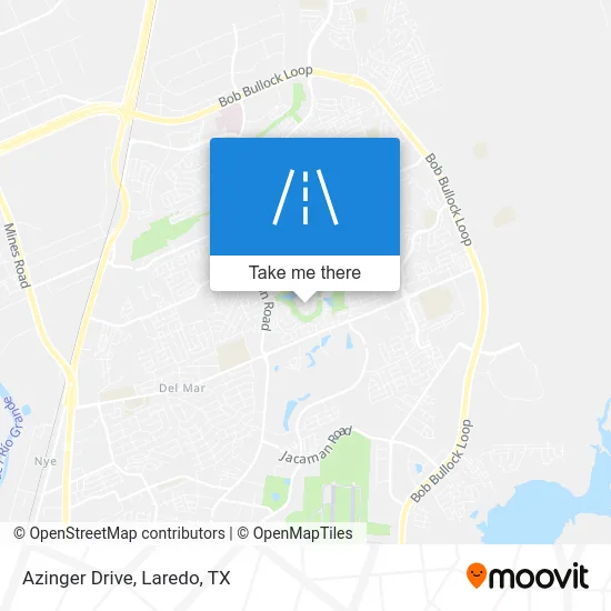 Azinger Drive map