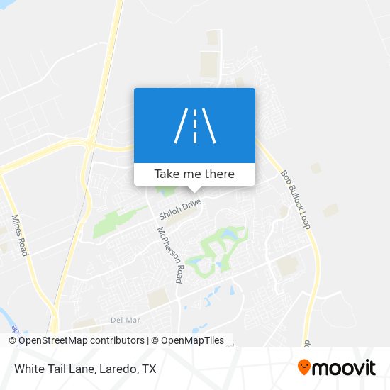 White Tail Lane map