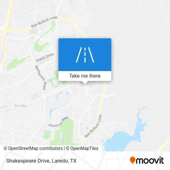 Shakespeare Drive map