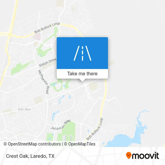 Crest Oak map