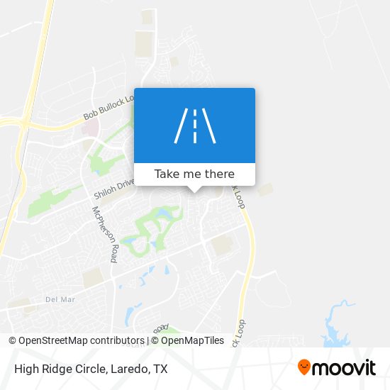 High Ridge Circle map