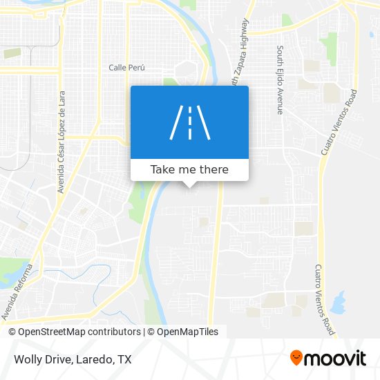 Wolly Drive map