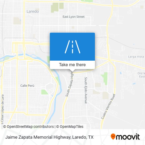 Mapa de Jaime Zapata Memorial Highway
