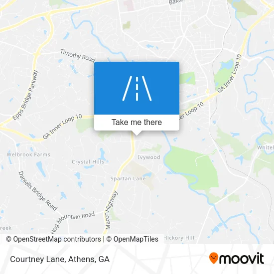Courtney Lane map