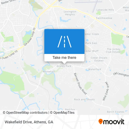 Wakefield Drive map