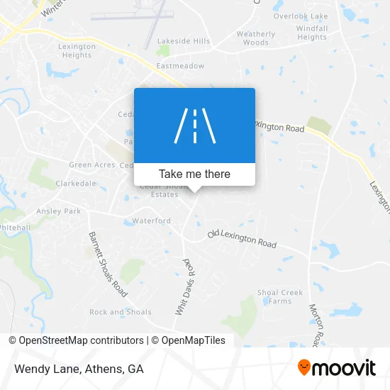 Wendy Lane map