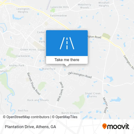 Plantation Drive map