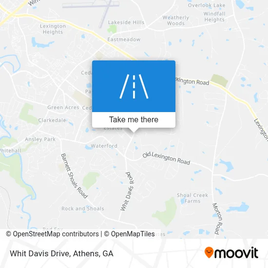 Whit Davis Drive map