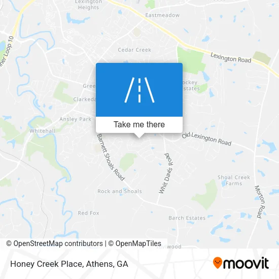 Honey Creek Place map