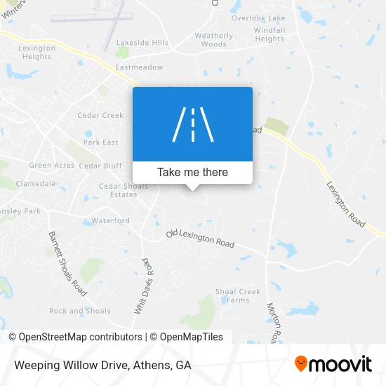 Weeping Willow Drive map