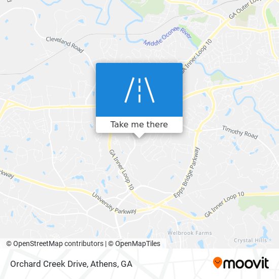 Orchard Creek Drive map