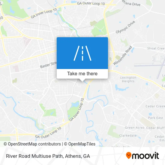 River Road Multiuse Path map