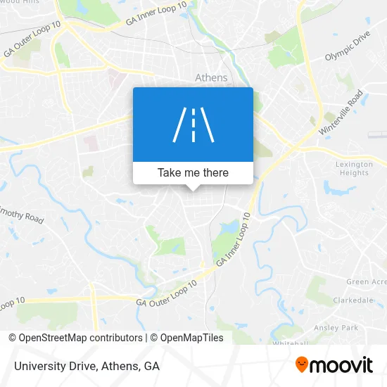 University Drive map