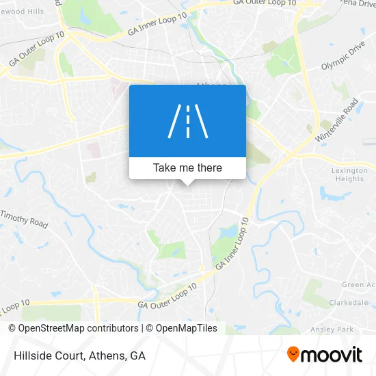 Hillside Court map