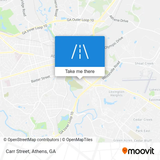 Carr Street map
