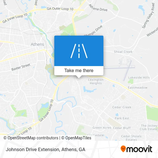 Johnson Drive Extension map