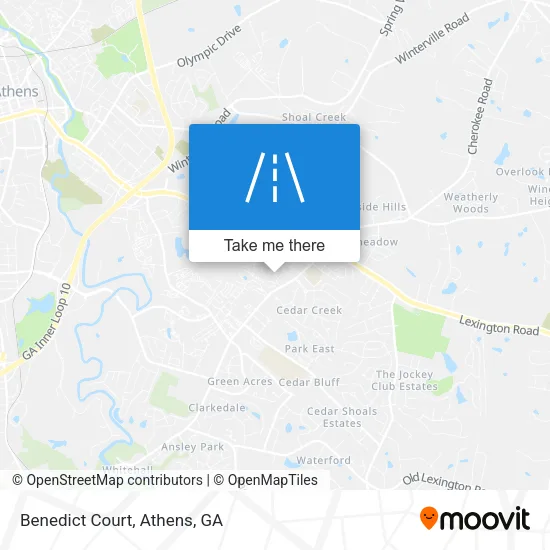 Benedict Court map