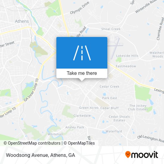 Mapa de Woodsong Avenue