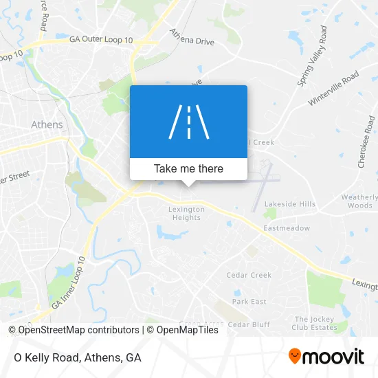 O Kelly Road map