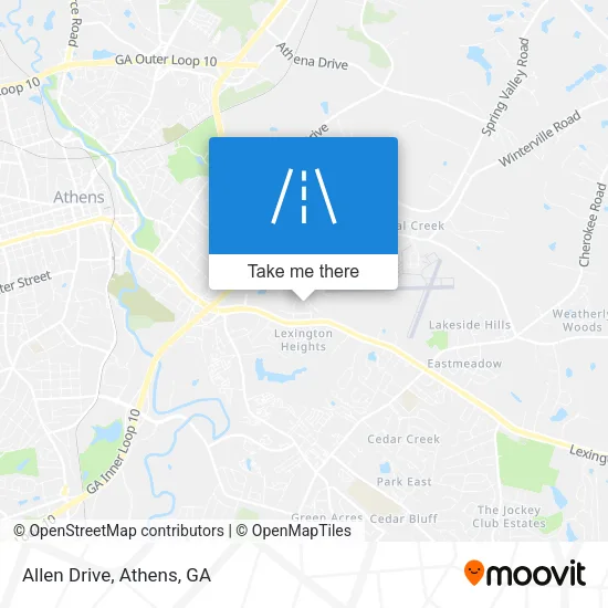 Allen Drive map