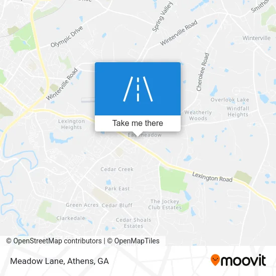 Meadow Lane map