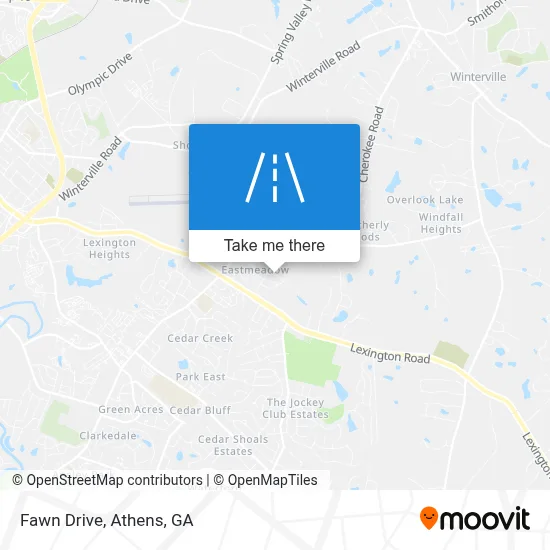 Fawn Drive map