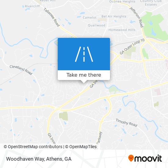 Woodhaven Way map