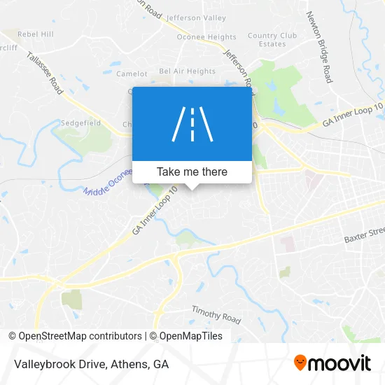 Valleybrook Drive map