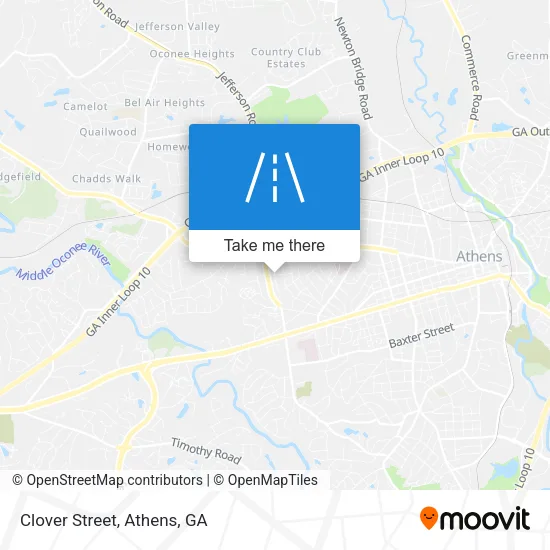 Clover Street map