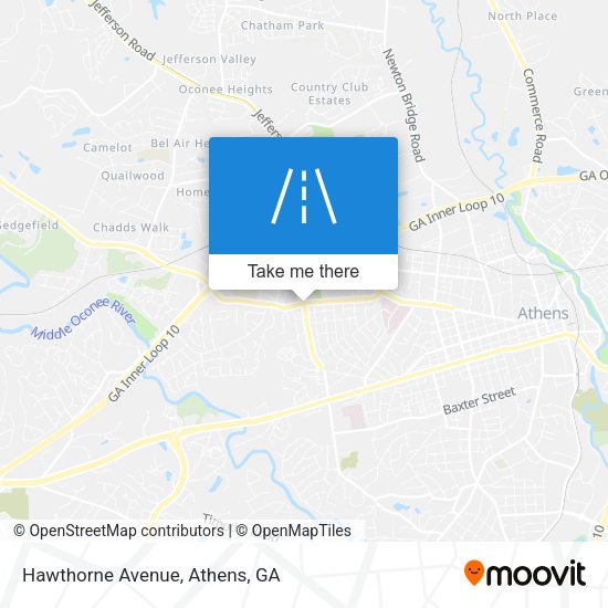 Mapa de Hawthorne Avenue