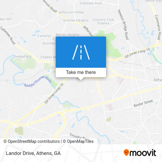 Landor Drive map