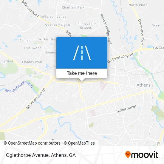 Oglethorpe Avenue map